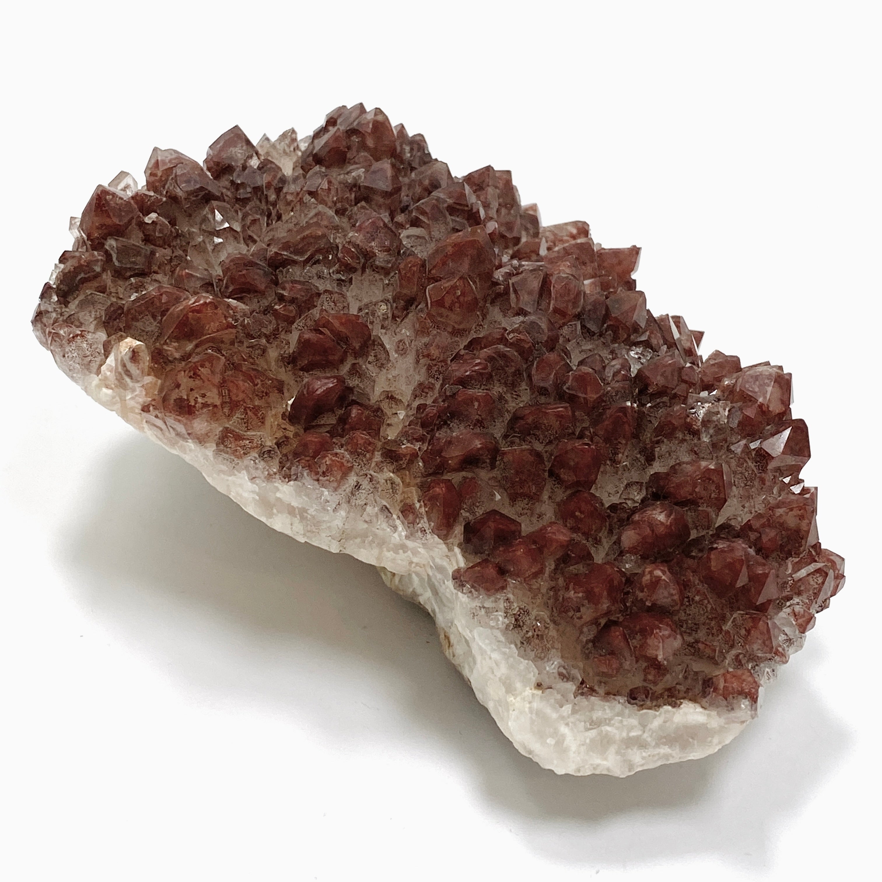Natural Red Hematite Phantom Quartz Crystal Cluster from Zambia - CR3721 | Healing Stone for Meditation, Energy Work & Home Decor