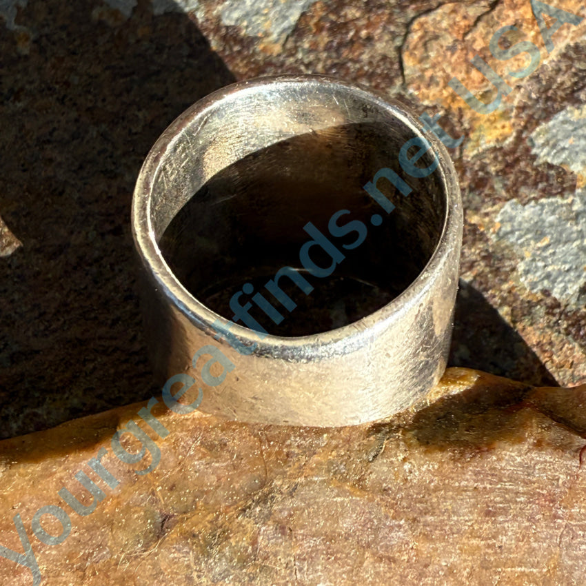 Sterling Silver Artisan Dove Wide Band Ring - Size 5.75 - Handcrafted Jewelry for Women - Perfect for Weddings, Anniversaries & Everyday Elegance