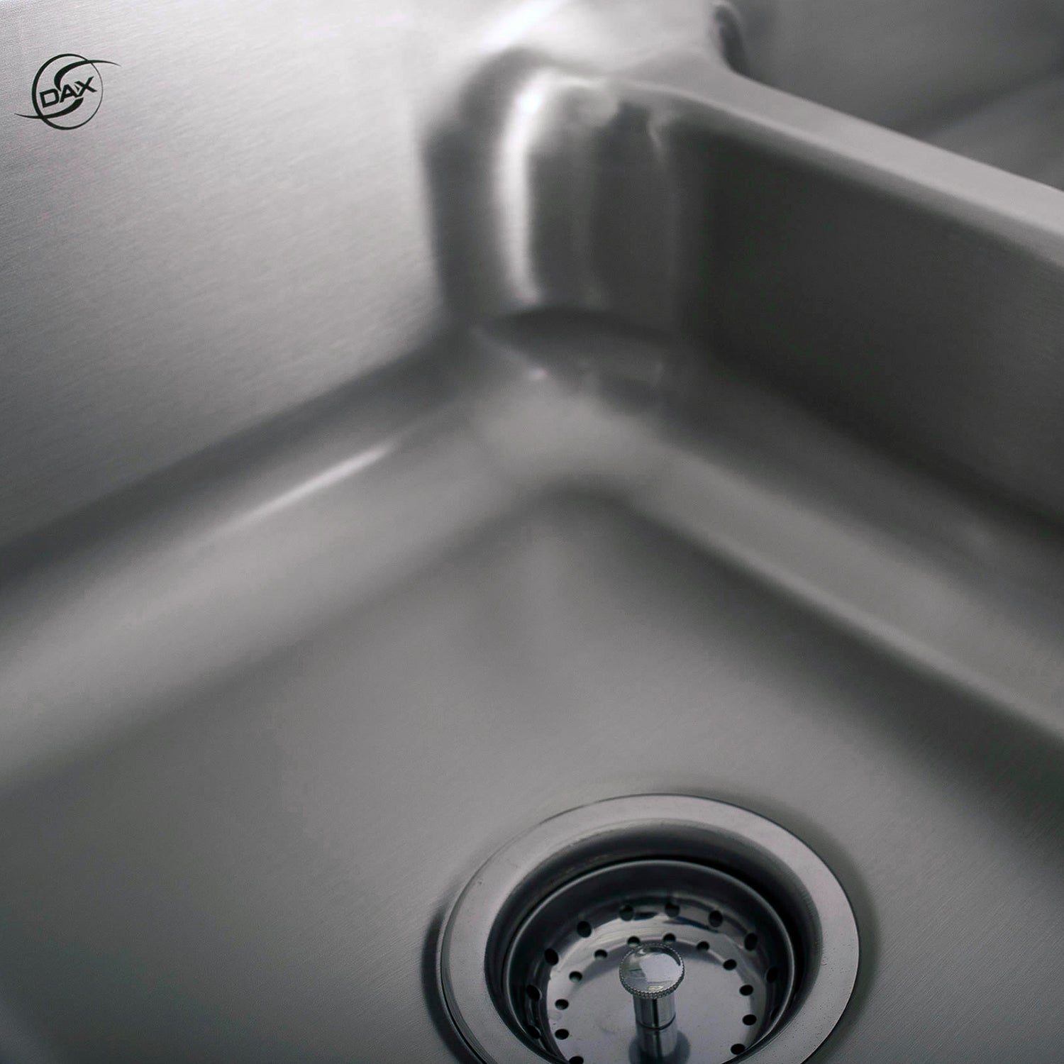 DAX 50/50 Double Bowl Undermount Kitchen Sink - 18 Gauge Stainless Steel with Brushed Finish - 32.25 x 18.875 x 9 Inches (DAX 3218) - Perfect for Modern Kitchens & Heavy-Duty Cooking