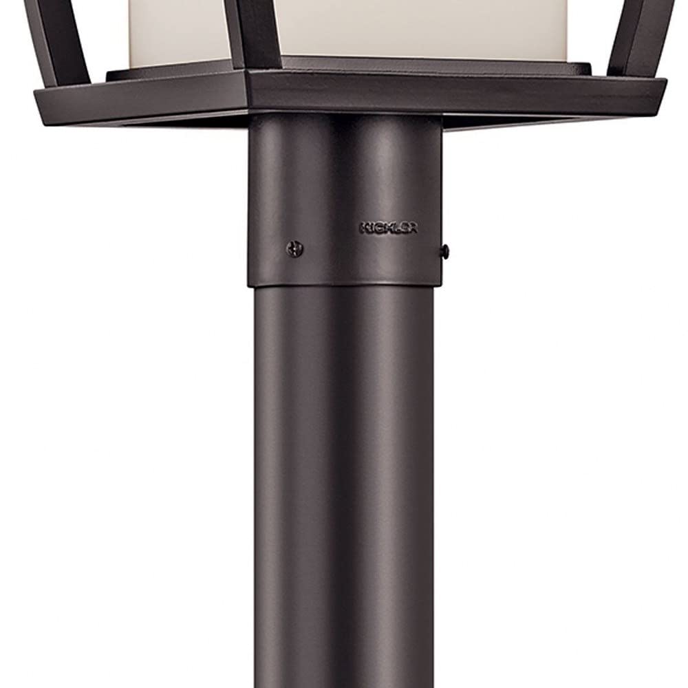 18.5 Inch Transitional Outdoor Post Mount Lantern - 9 Inch Wide Weatherproof Exterior Light Fixture for Porch, Garden & Pathway Lighting - Classic Design with Modern Touches - Model 147-Bel-564142