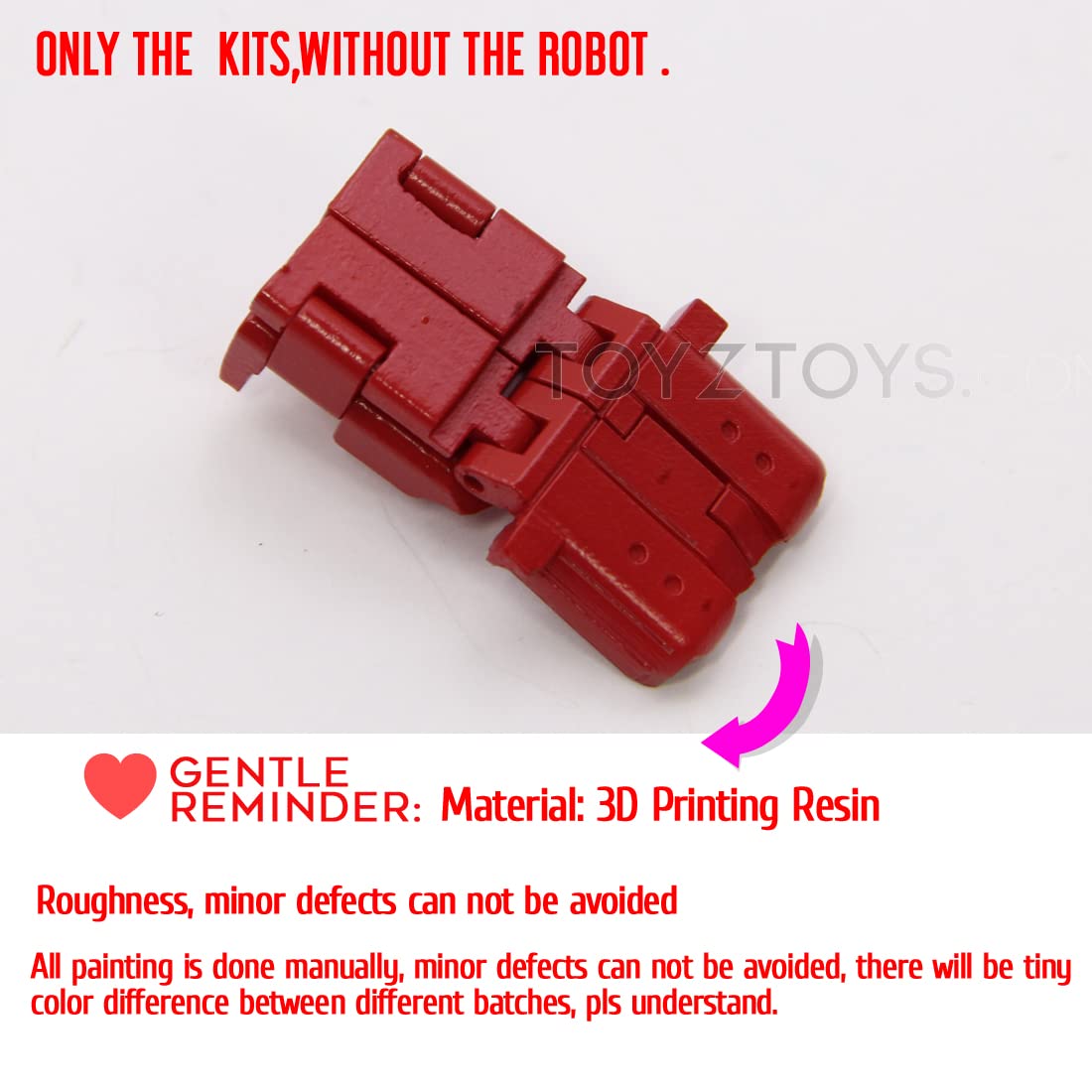 Earthrise Optimus Prime Red Backpack Upgrade Kit - Transformers G1 Toy Accessory for Enhanced Display & Play Scenes