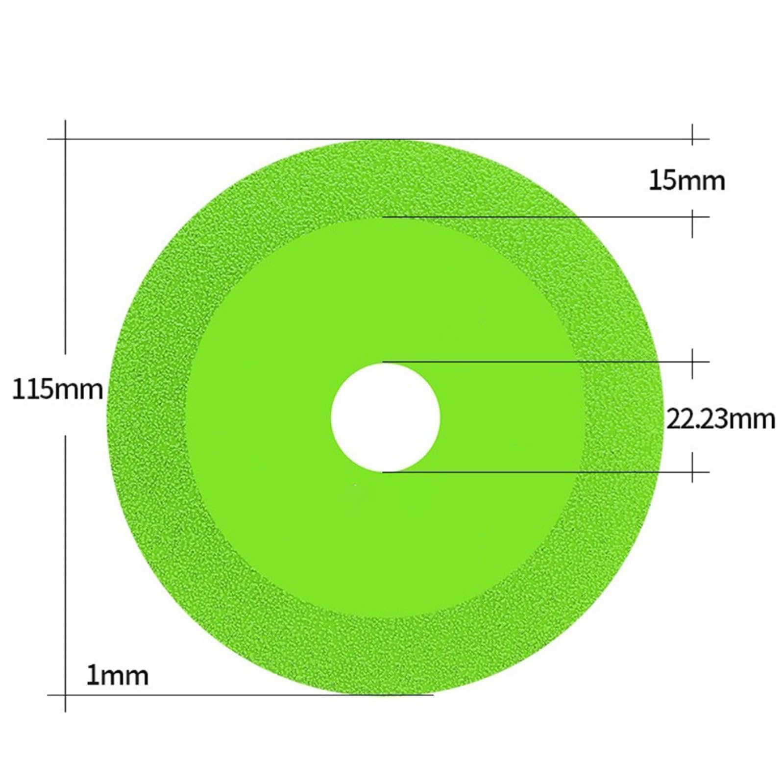 115/125mm Diamond Glass Cutting Disc - Marble, Ceramic Tile, Jade Polishing & Cutting Blade for Angle Grinder - High Precision & Durable Grinder Tool for DIY, Construction & Stone Work