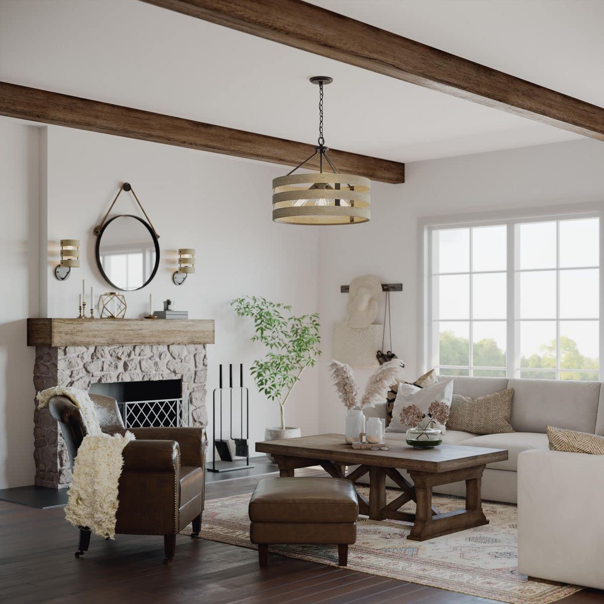 Gulliver Collection 4-Light Coastal Pendant Light in Graphite - Perfect for Kitchen Island, Dining Room, and Beach House Decor