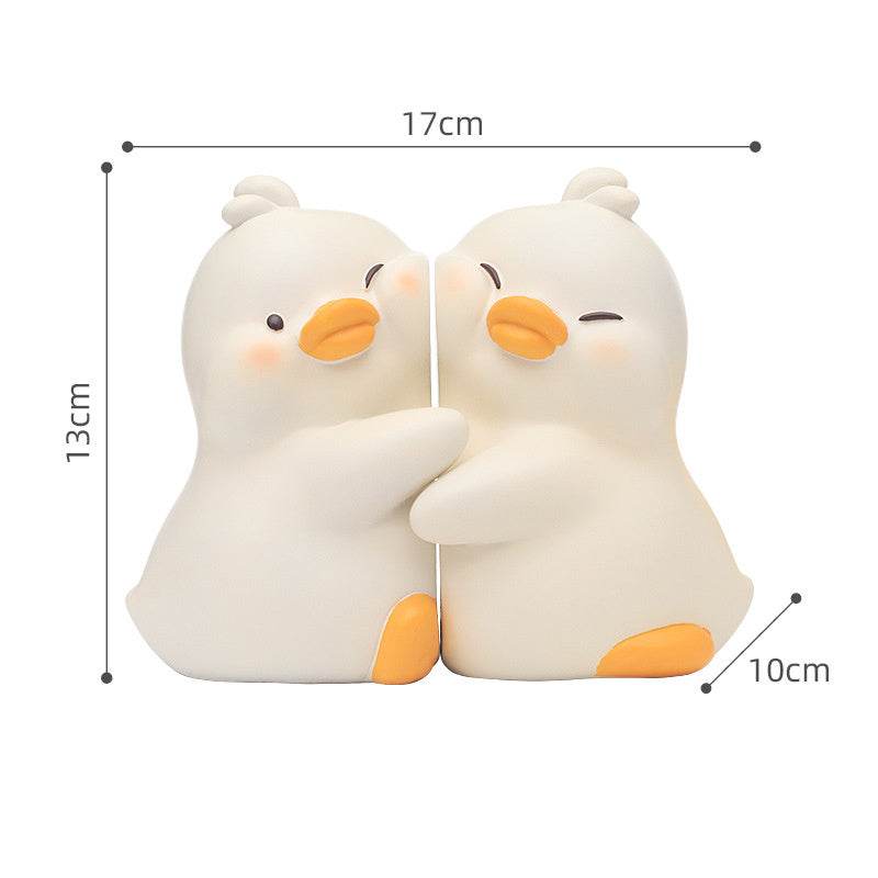 Duck-Shaped Bookends for Shelves - Cute and Functional Book Holders for Home & Office Decor | Perfect for Kids' Rooms, Libraries, and Workspaces
