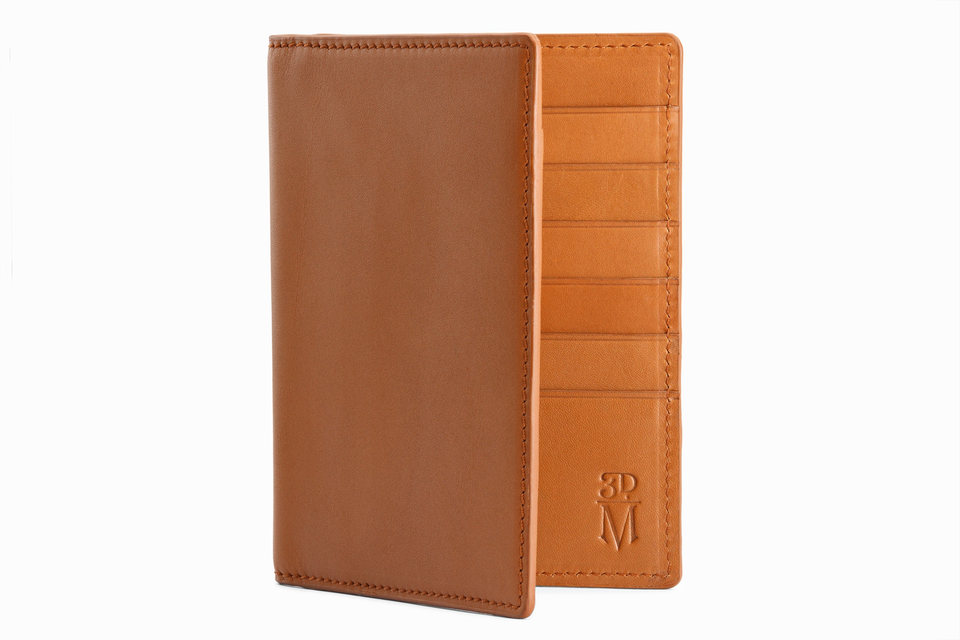 Premium Genuine Leather Passport Wallet in Tan - Travel Organizer for Men & Women - Perfect for Airports, Vacations & Business Trips
