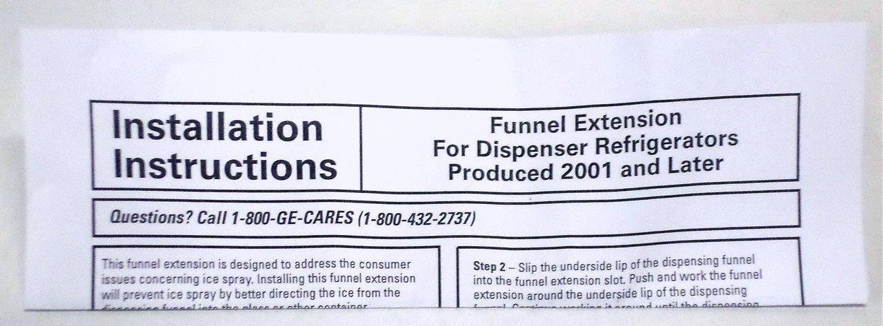 GE WR49X10075 Refrigerator Water Dispenser Funnel Frame Replacement Part - Compatible with Select GE Refrigerators, Easy Installation for Water Dispenser Repair (Kitchen Appliance Accessory)