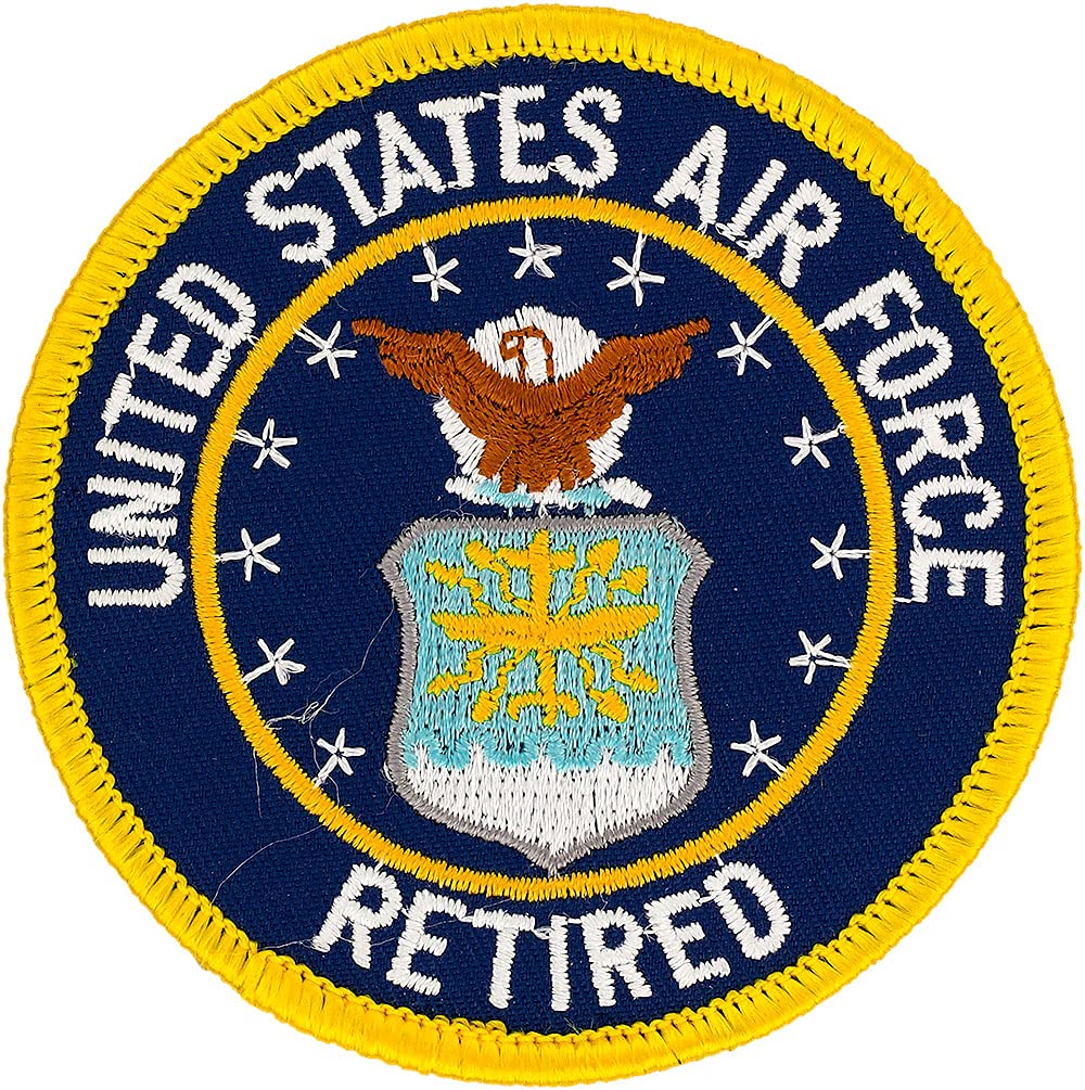 Authentic United States Air Force Retired Patch - Military Collectible & Memorabilia for Veterans, Enthusiasts & Display