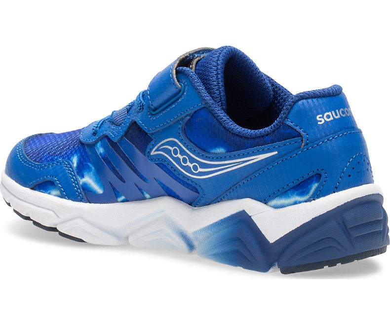 Saucony Blue Flash A/C Kids Running Shoes - Lightweight Breathable Sneakers for Boys & Girls - Perfect for School, Sports & Daily Activities