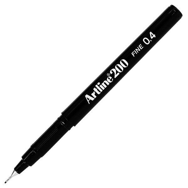 Artline 200 Fineliner Pen Set - 0.4mm Ultra Fine Tip Black Ink Markers for Drawing, Sketching & Note Taking - Perfect for Artists, Students & Office Use