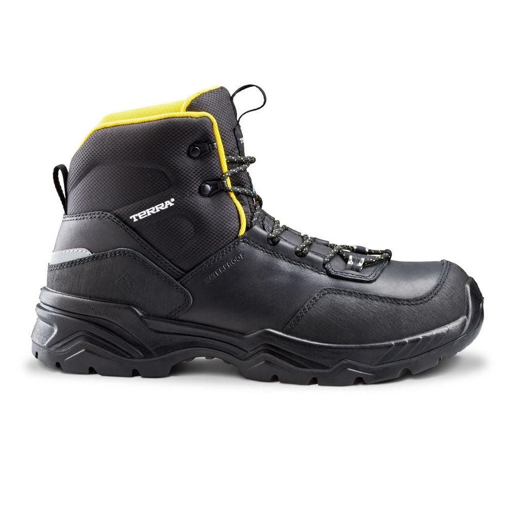 Terra Conway Men's Composite Toe Waterproof Hiking Work Boots - TR0A4NS4BLK Black | Durable Safety Shoes for Construction, Outdoor Work & Hiking