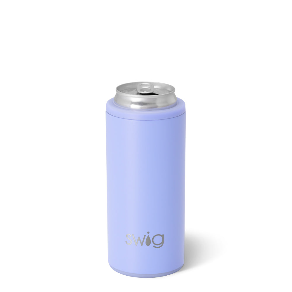 Hydrangea Skinny Can Cooler 12oz - Slim Insulated Beer Can Sleeve for 12oz Cans, Perfect for Picnics, BBQs, and Outdoor Parties