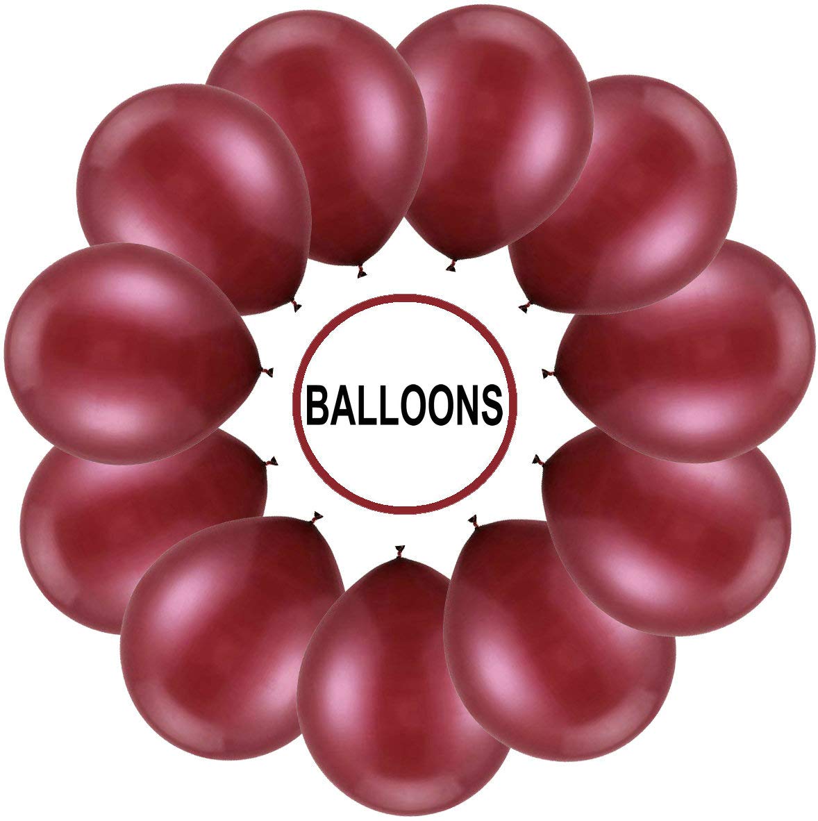 200-Pack 5 Inch Mini Latex Burgundy Balloons - Wine Red Party Balloons for Wedding, Bridal Shower, Birthday, Anniversary Decorations & Women's Parties | Perfect for Indoor & Outdoor Celebrations