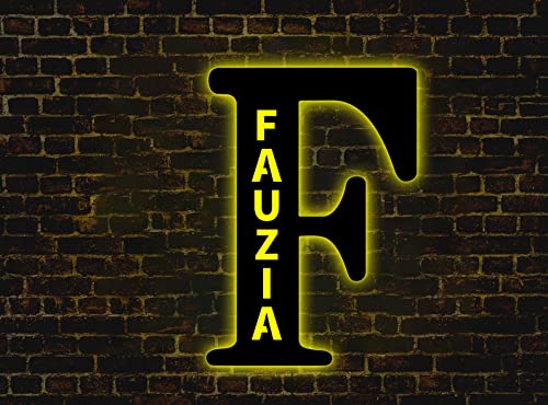 Custom LED Night Light - Personalized Wooden Engraved Name Wall Light for Couples, Friends & Family | Romantic Gift for Him, Her, Boyfriend or Girlfriend | Perfect for Bedroom Decor, Anniversary Present & Valentine's Day Gifts
