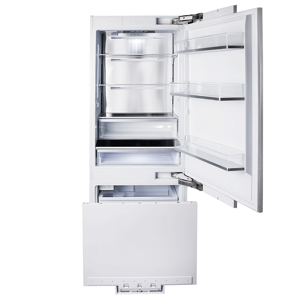 Artusi 449L Integrated Bottom Mount Refrigerator AINT7600IW - Built-in Kitchen Fridge for Modern Homes, Restaurants & Small Businesses