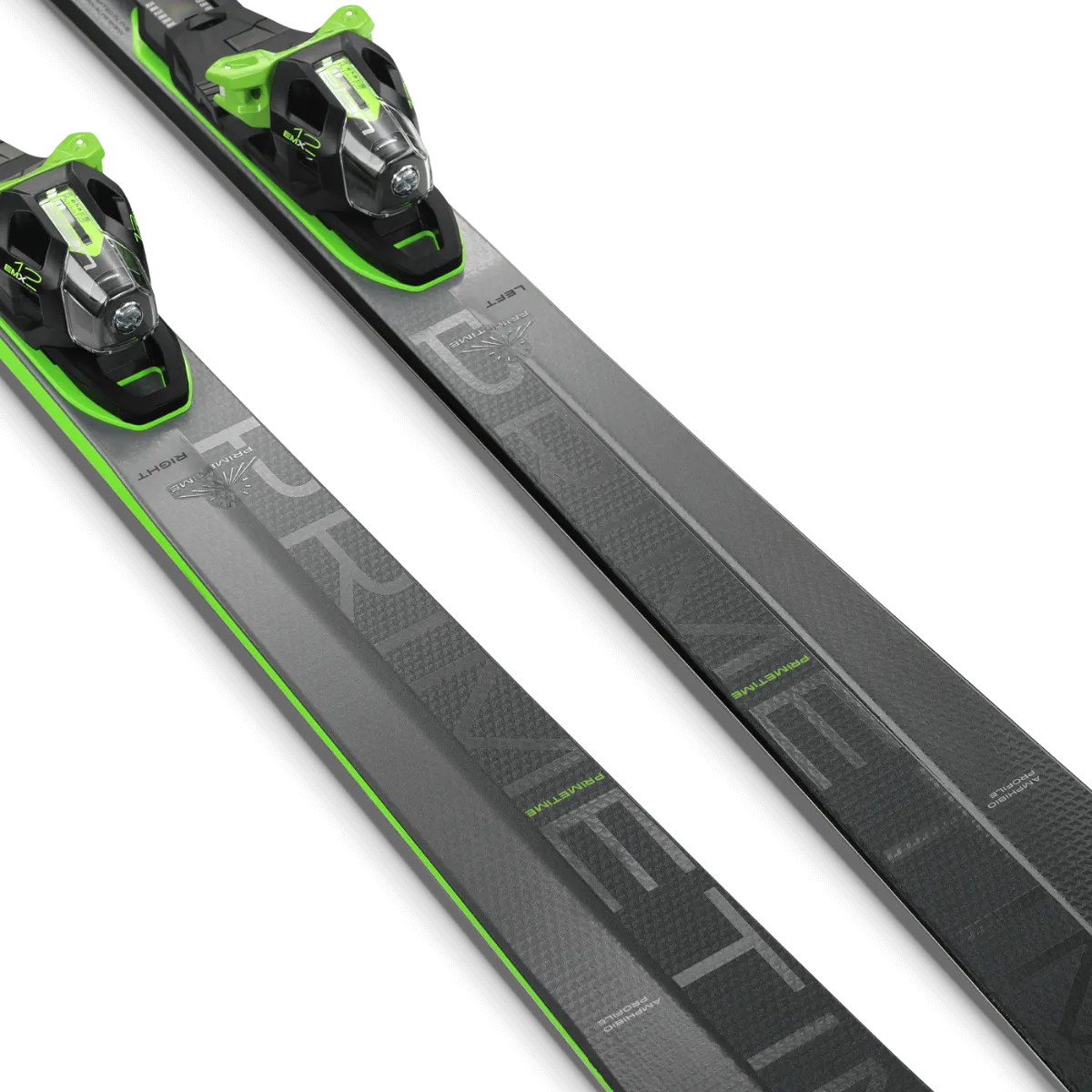 Elan PRIMETIME 55 FX Skis with EMX 12.0 DB192219 Bindings 2025 - All-Mountain Performance for Intermediate to Advanced Skiers - Perfect for Groomed Trails and Powder Days