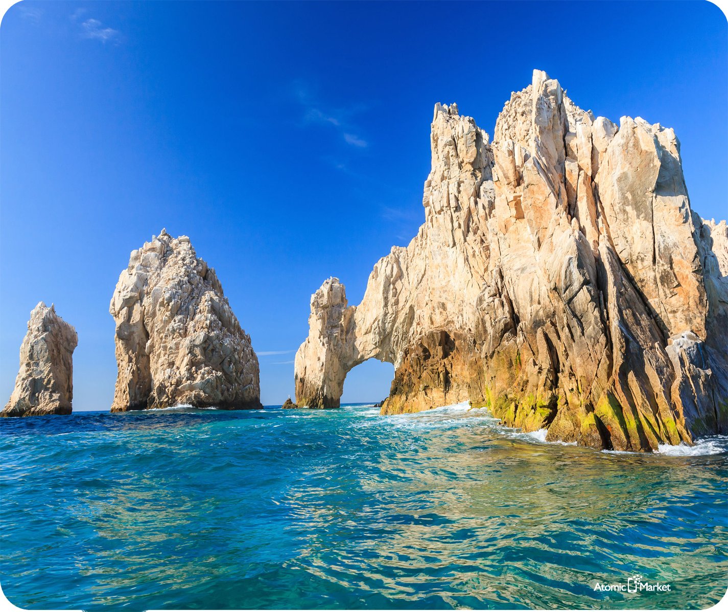 Premium Thick Gaming Mouse Pad with Non-Slip Base - Arch of Cabo San Lucas Design - Large Extended Mouse Mat for PC, Laptop & Office Work - Perfect for Gamers, Graphic Designers & Home Office Use