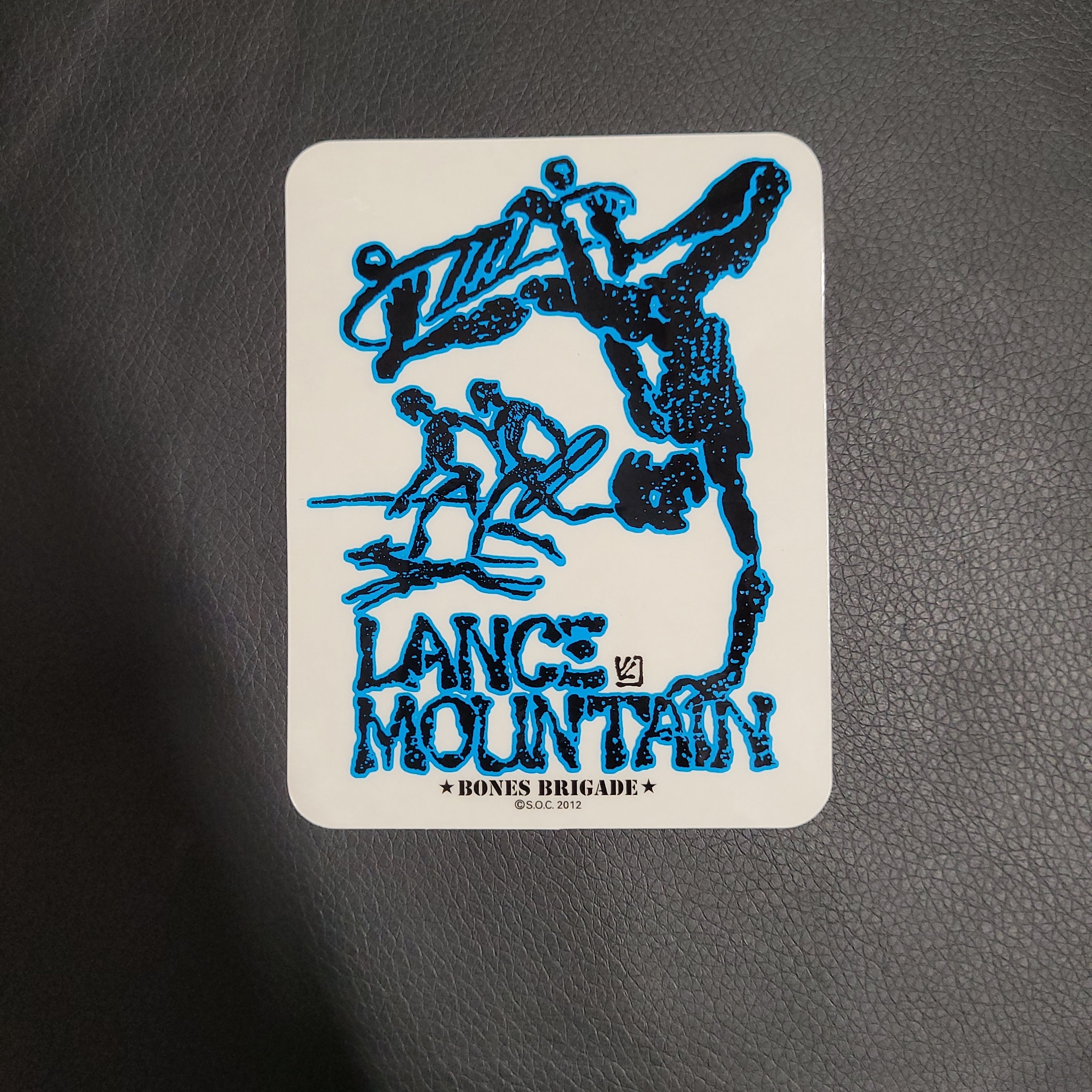 Powell Peralta Lance Mountain Future Primitive Skateboard Sticker - Blue Decal for Skateboards, Laptops, Bikes & DIY Projects