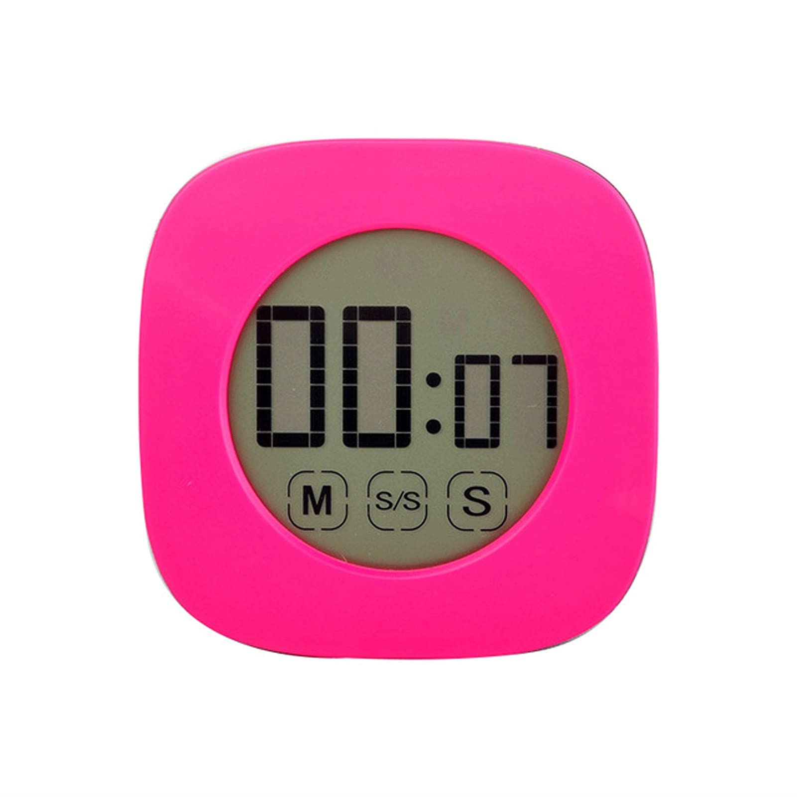 RenminRoad Large Visual Countdown Timer - Magnetic Back Classroom & Kitchen Timer for Kids Adults - Durable Mechanical Clock (Pink) - Perfect for Cooking, Teaching, Time Management & Productivity