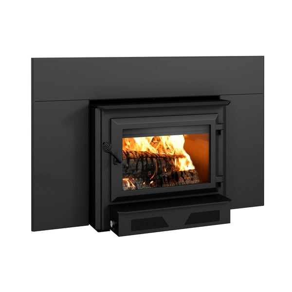 Ventis HEI350 High Efficiency Wood Burning Fireplace Insert with Faceplate Bundle - Perfect for Home Heating & Cozy Winter Nights