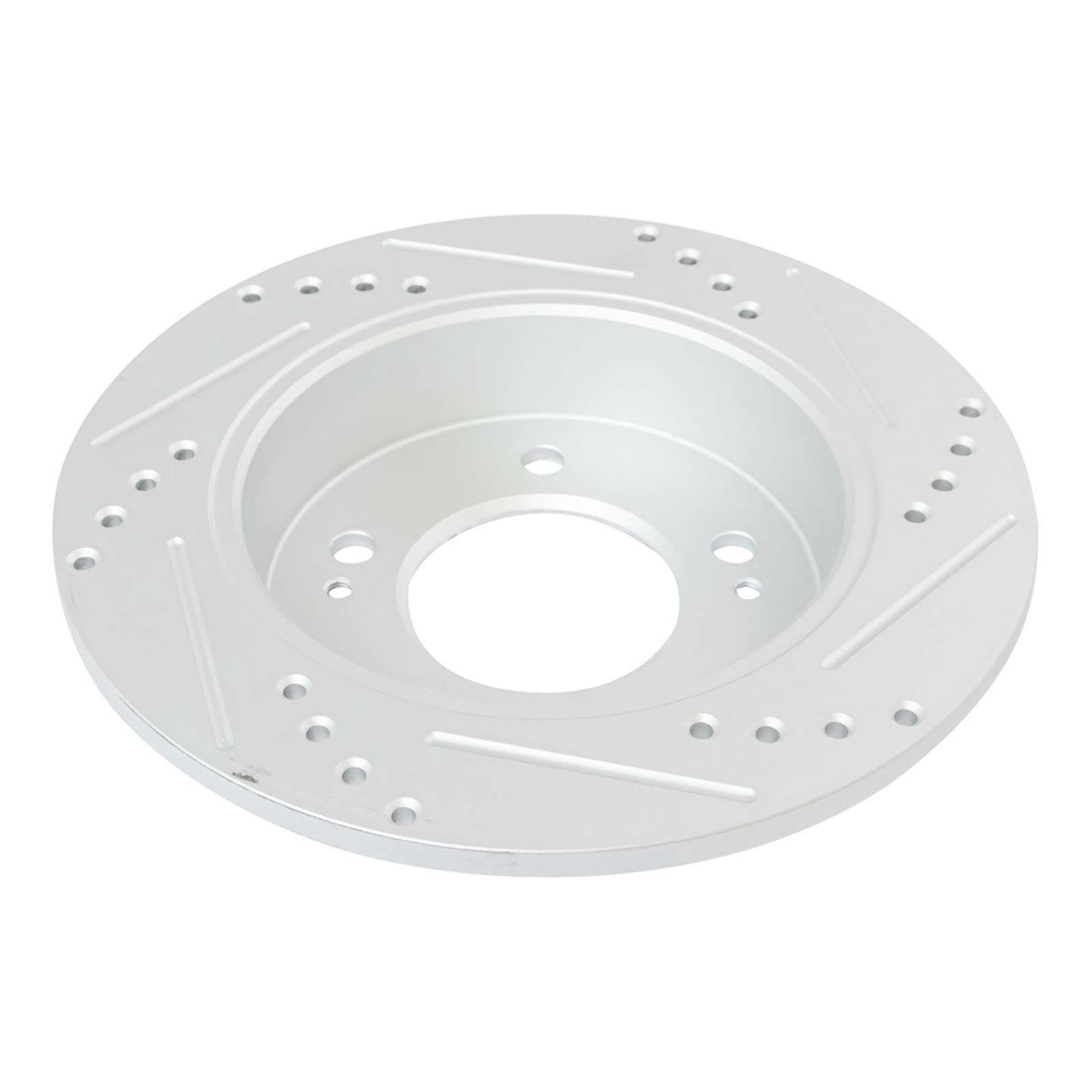 High Performance Front & Rear Drilled & Slotted Zinc Coated Brake Rotor Kit for Hyundai Kia - Perfect for Racing, Towing & Daily Driving