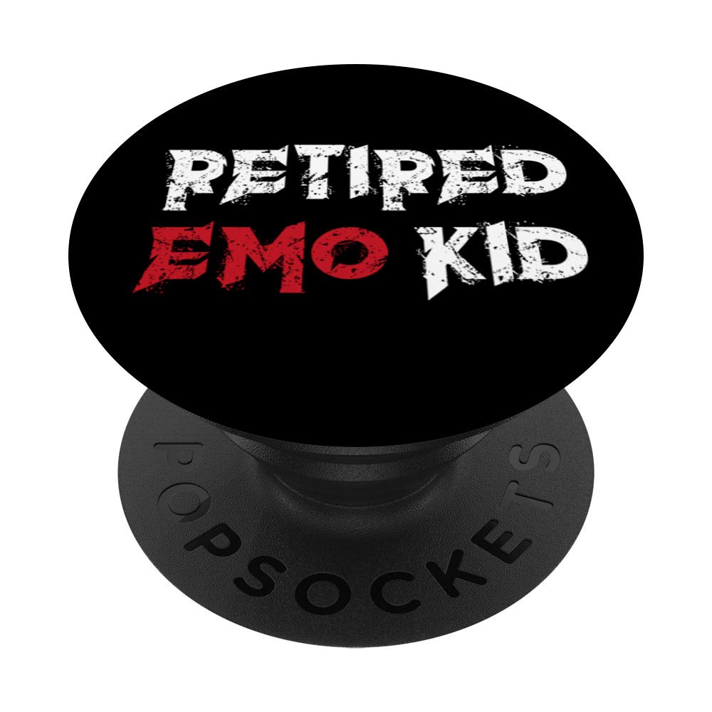 Emo Retired Emo Kid Goth Occult PopSockets Swappable PopGrip | Custom Phone Grip & Stand for iPhone, Samsung | Perfect for Emo Music Fans, Alternative Lifestyle