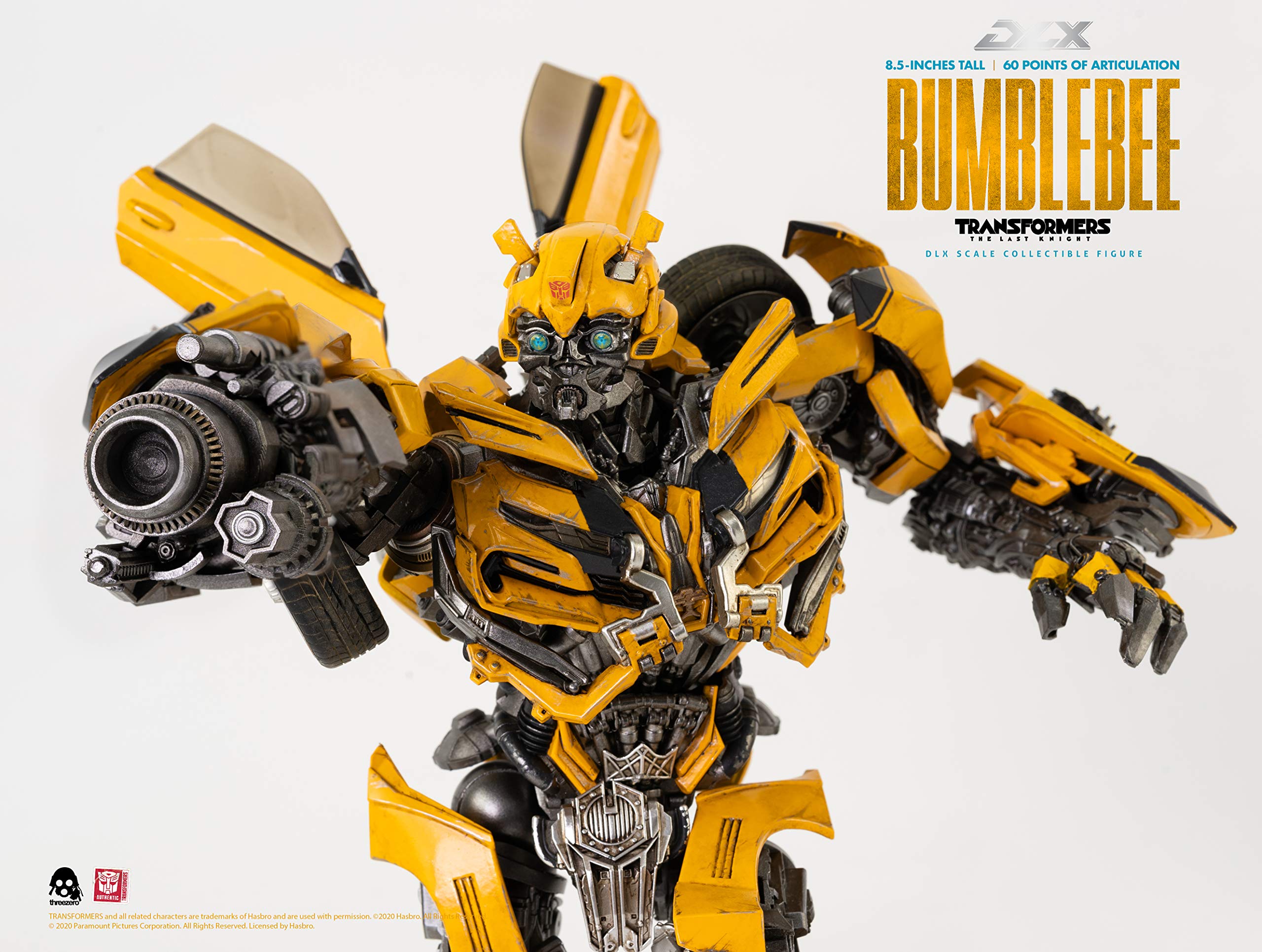 Transformers The Last Knight Bumblebee DLX Scale Collectible Action Figure - Premium Movie Replica for Display & Collectors