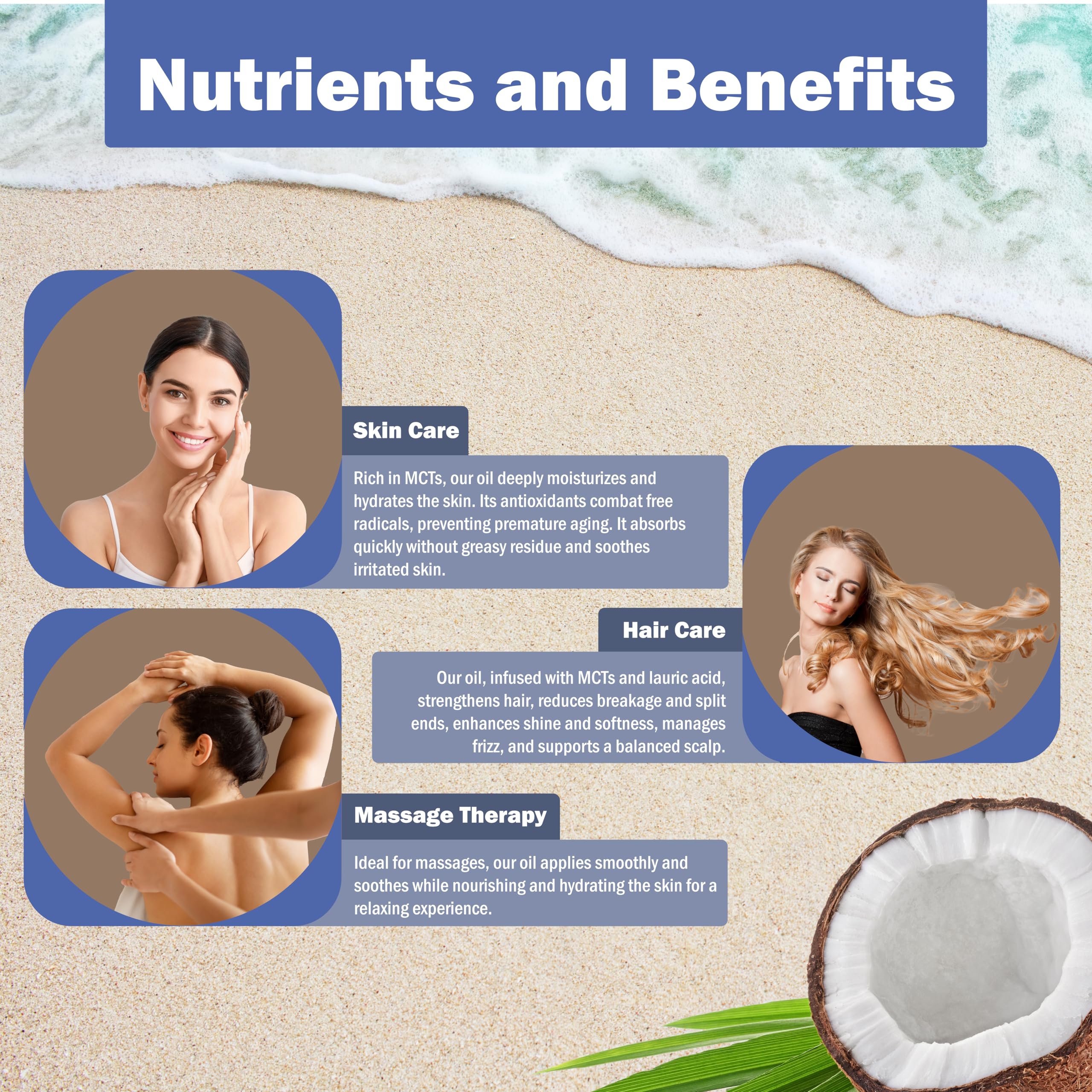 Plant Guru Fractionated Coconut Oil 4 fl oz - 100% Pure MCT Oil for Skin, Hair & Massage | Natural Carrier Oil for Essential Oils & Aromatherapy | Moisturizer for Face, Body & Hair Growth | Perfect for DIY Beauty & Wellness Recipes