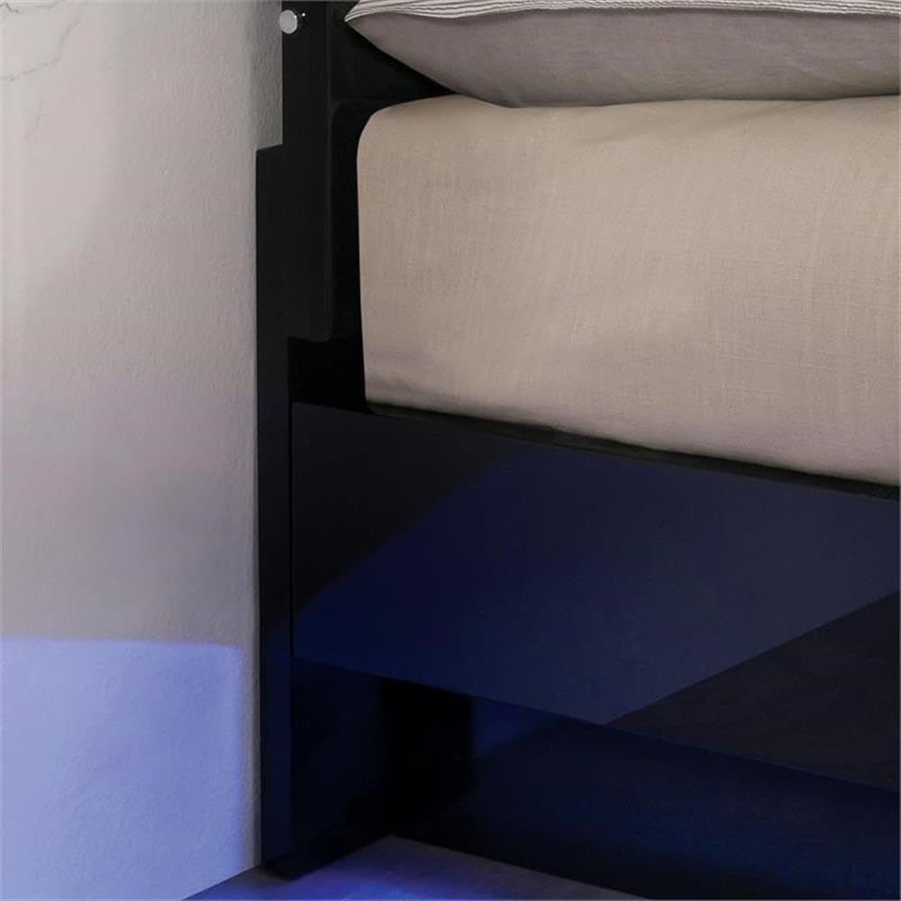 Furniture of America Malva 3-Piece Black Wood Bedroom Set - Queen Size Bed with 2 Nightstands for Modern Home Decor | Perfect for Master Bedroom, Guest Room & Apartment Furniture