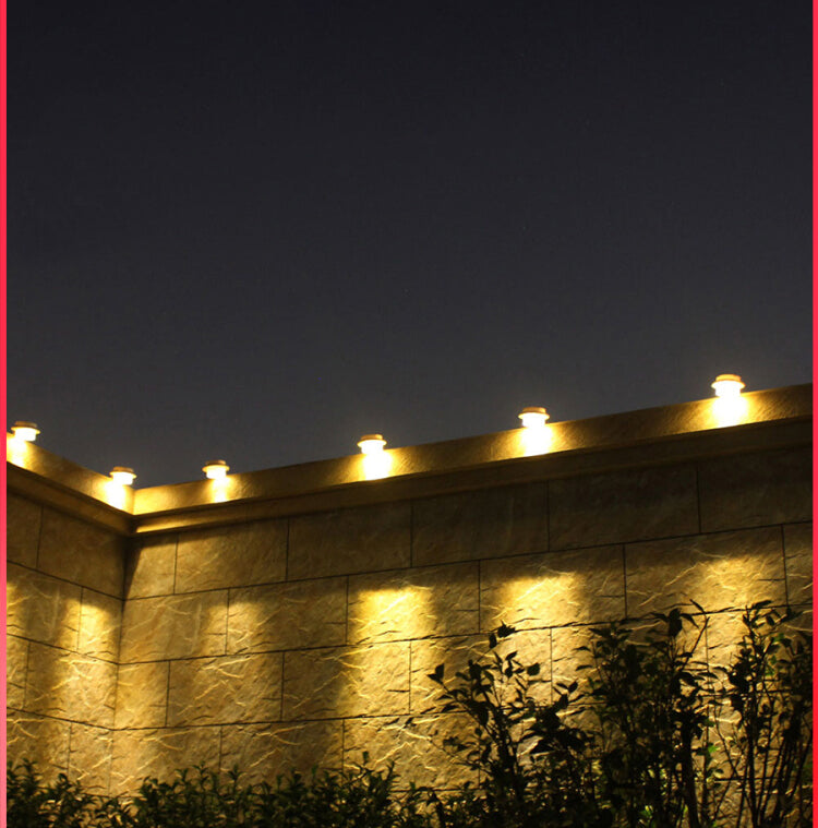 Solar Powered Outdoor Wall Light - Waterproof LED Wall Sconce for Garden, Patio, Porch & Pathway Lighting - Energy Efficient Solar Wall Lamp for Home Exterior Decor