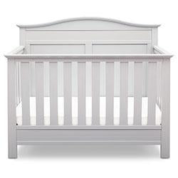 Barrett 4-in-1 Convertible Baby Crib - White Nursery Furniture for Newborn to Toddler | Perfect for Modern Nursery, Bedroom & Daycare
