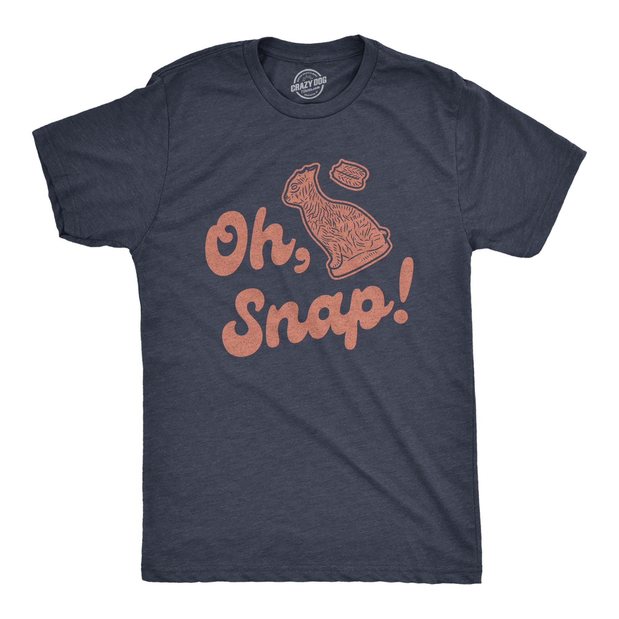 Funny Easter Bunny T-Shirt for Men - Oh Snap Chocolate Egg Hunt Gift - Perfect for Easter Parties, Egg Hunts & Casual Wear