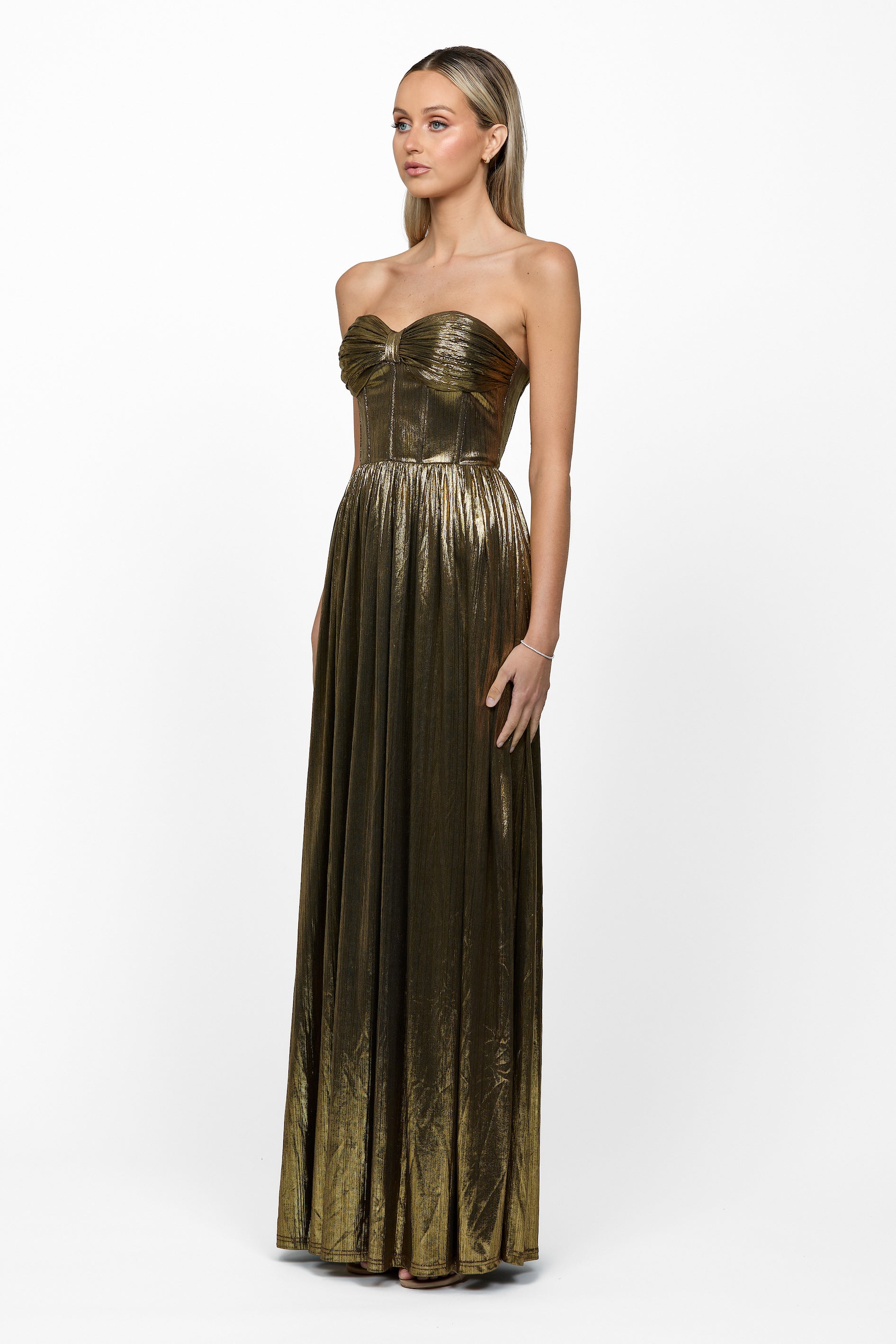 Selina Strapless Sweetheart Gown - Elegant Emerald Green Formal Dress for Prom, Evening Gala & Special Occasions