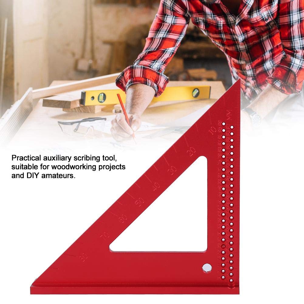 Stainless Steel Scribing Triangle Ruler - Professional Measuring & Layout Tool for Carpenters, Woodworking, Construction - Perfect for DIY Projects, Home Renovation, and Metalworking