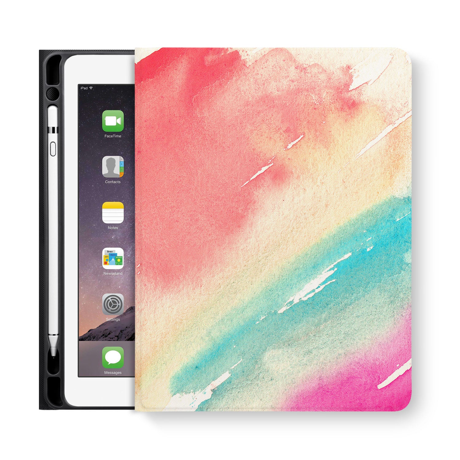 Premium iPad Folio Case with Splash Protection - Slim Protective Cover for iPad 6th/7th/8th/9th/10th Gen - Perfect for Work, Travel & School Use