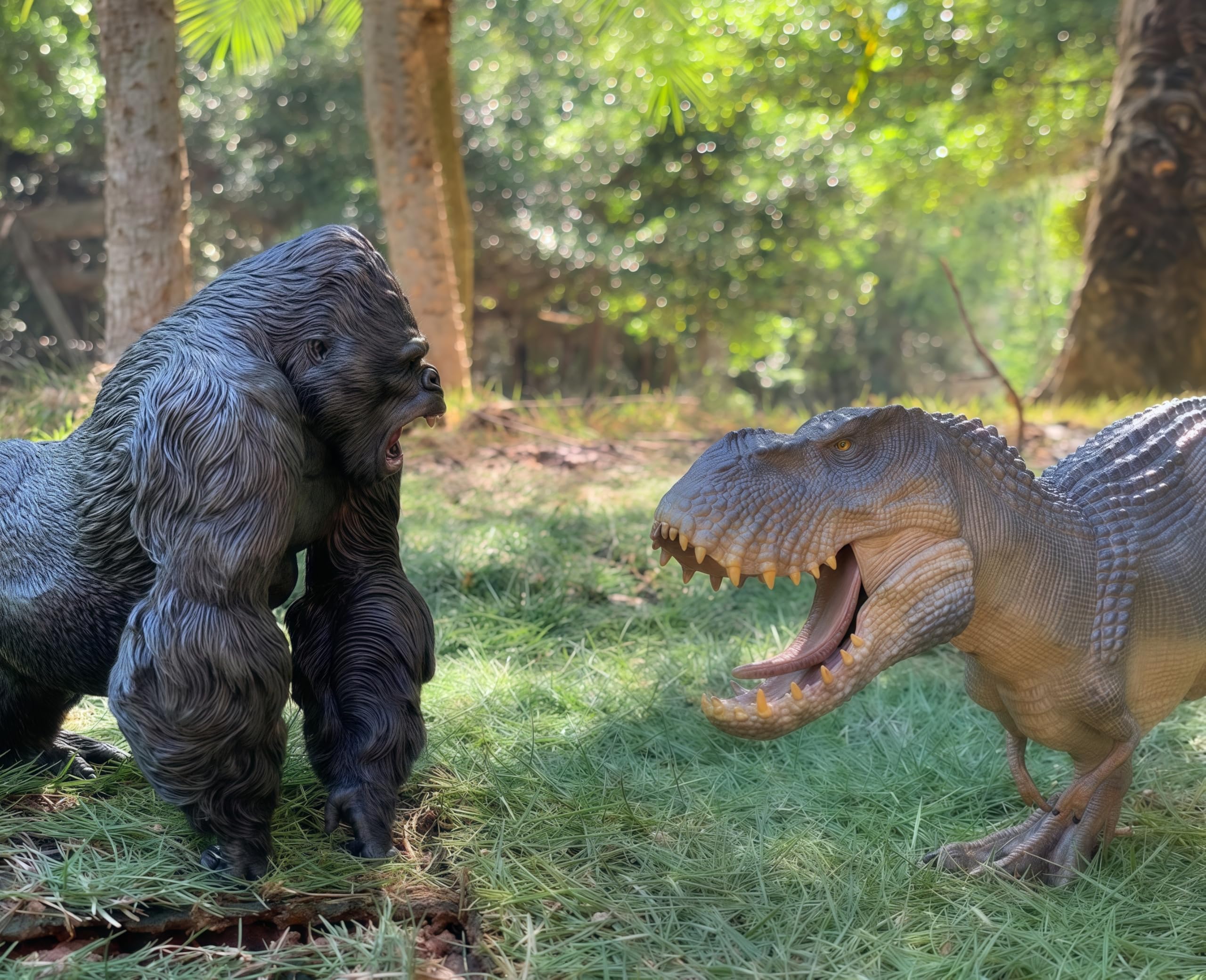 Gemini & Genius King Kong Toys - Vastatosaurus Rex Dinosaur Action Figure with Movable Jaw, Gorilla Toy for Kids | Dinosaur World Collection, Birthday Gift for Boys & Girls | Perfect for Playtime, Collecting, and Dinosaur-Themed Parties