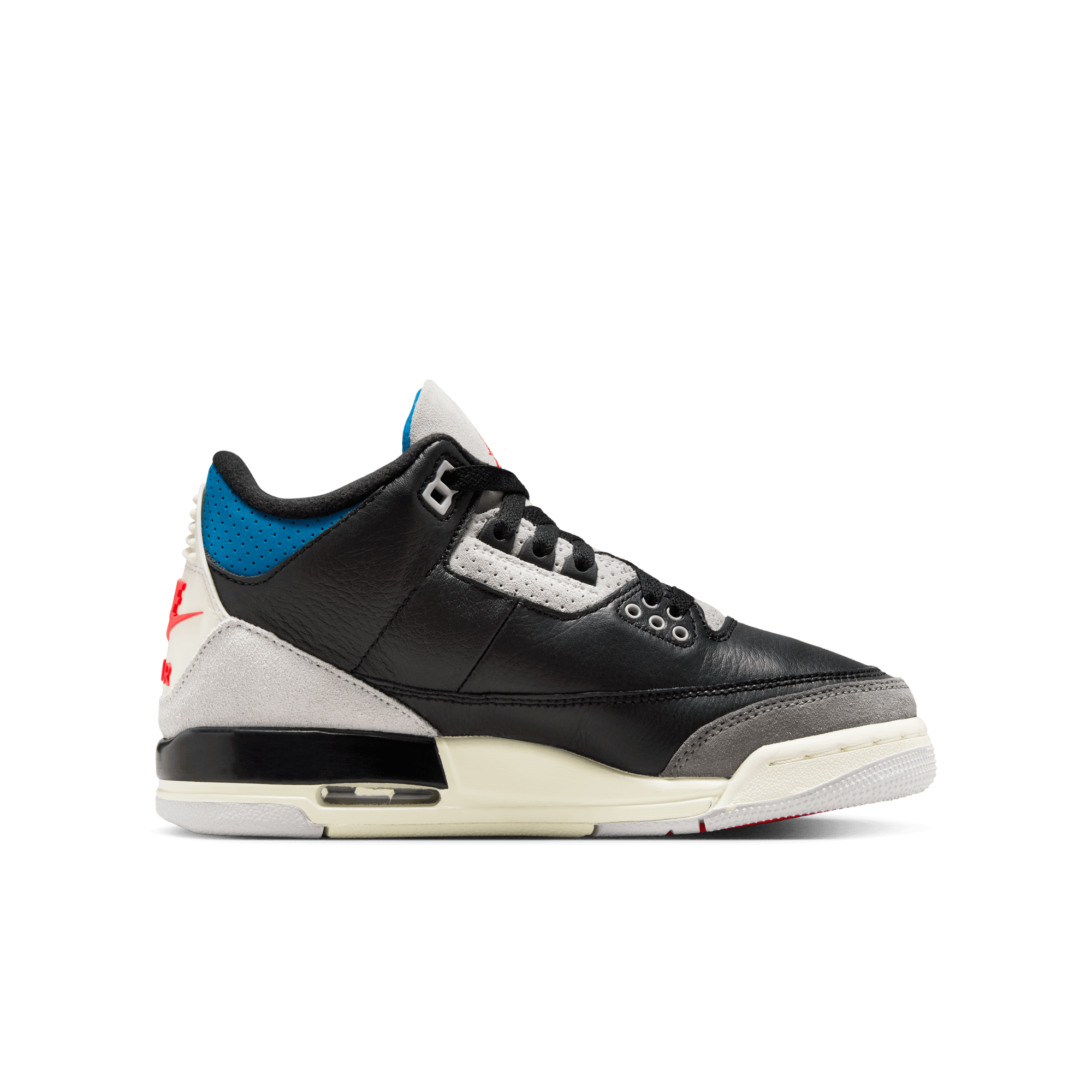 AIR JORDAN 3 RETRO OG (GS) RARE AIR - Authentic Retro Basketball Shoes for Men & Women - Perfect for Sneaker Collectors, Streetwear Fashion & Basketball Games