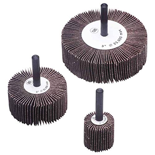 10-Pack 41016 Flap Wheels for Metal & Wood Sanding - Durable Abrasive Wheels for Grinding, Polishing & Finishing - Perfect for DIY Projects & Professional Workshops