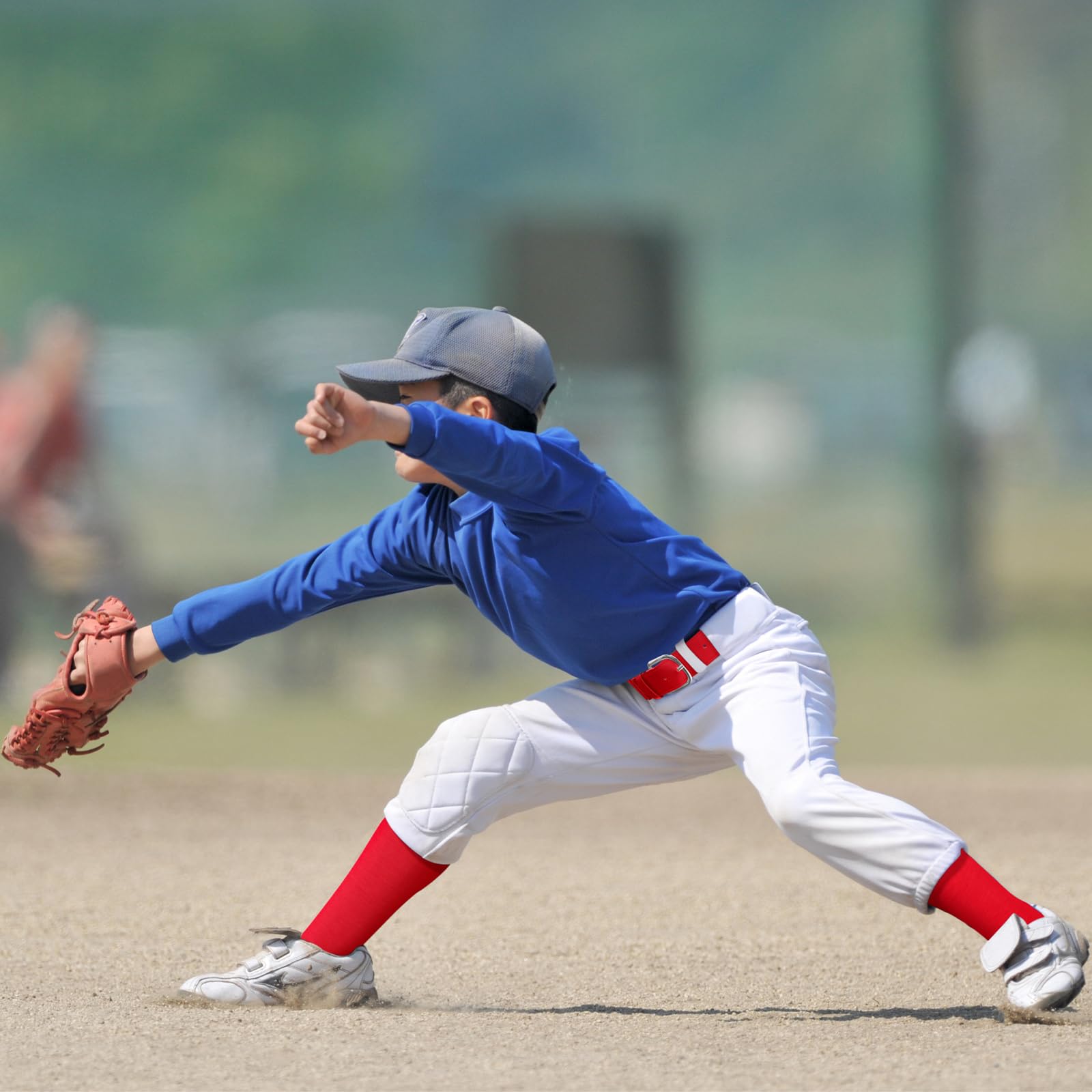 **Ramede Youth Baseball Softball Socks with Adjustable Belt Set for Boys & Girls - Comfortable Athletic Socks & Belt Combo for Kids Sports, Games & Practice**
