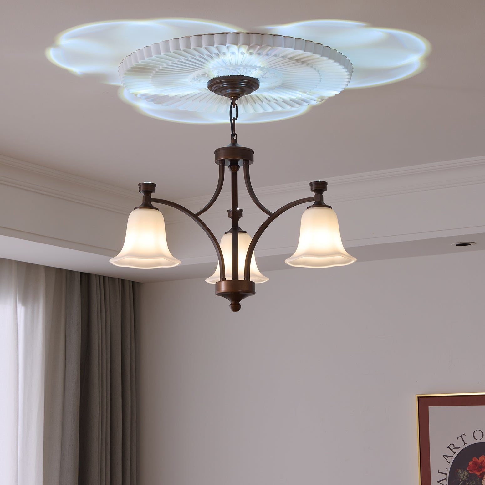 Lucian Bell Chandelier - Modern Crystal Ceiling Light Fixture for Dining Room, Living Room & Bedroom | Elegant Home Decor Lighting for Weddings & Interior Design