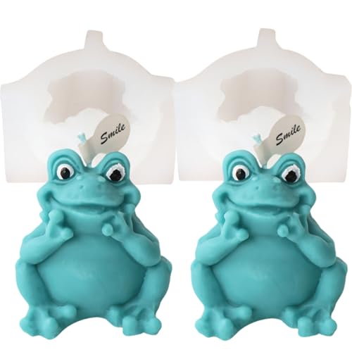 2 Pcs Frog Candle Mold-Set B