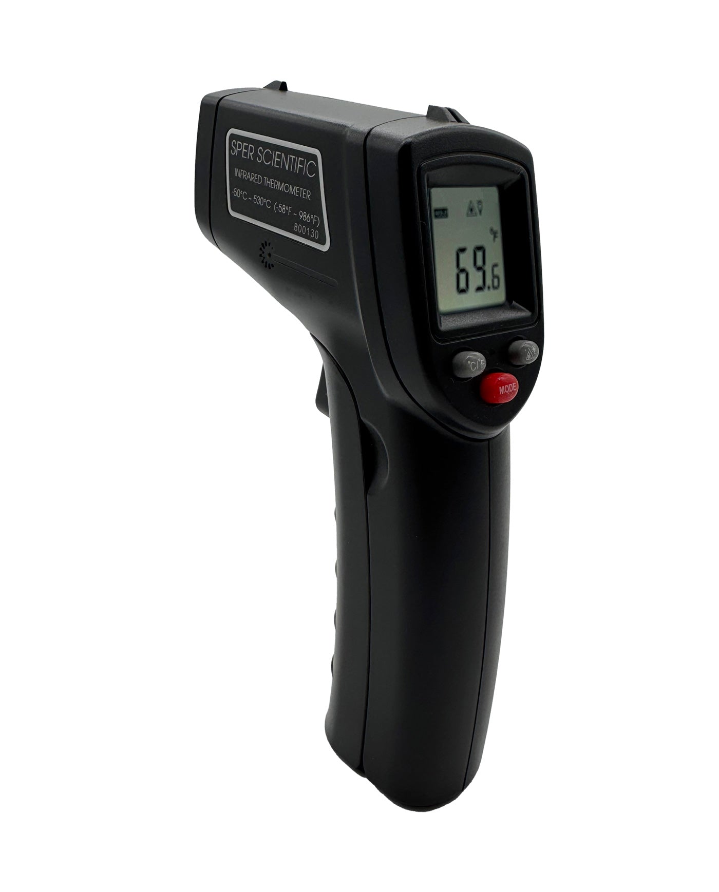 Non-Contact Infrared Thermometer Gun -12:1 Distance Ratio, 986°F Temperature Range, Adjustable Emissivity for Accurate Readings | Perfect for Cooking, HVAC, Automotive & Industrial Use