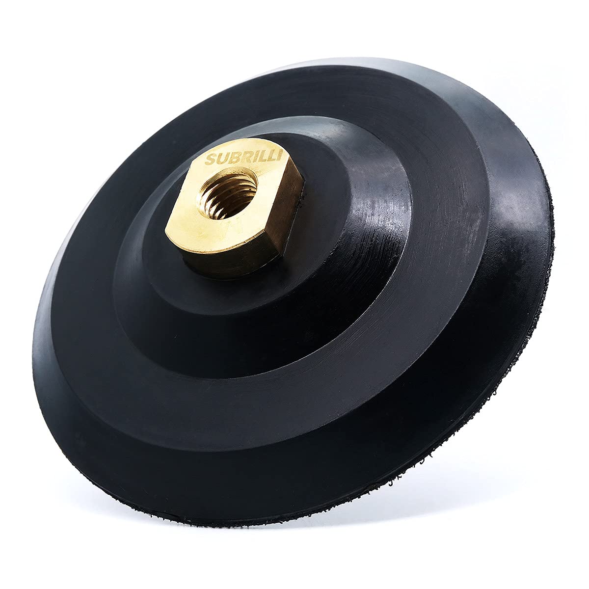 5 Inch Rubber Backer Pad with Hook & Loop - Angle Grinder Accessory for Granite, Marble & Concrete Polishing | Perfect for Countertops, Floors & DIY Projects