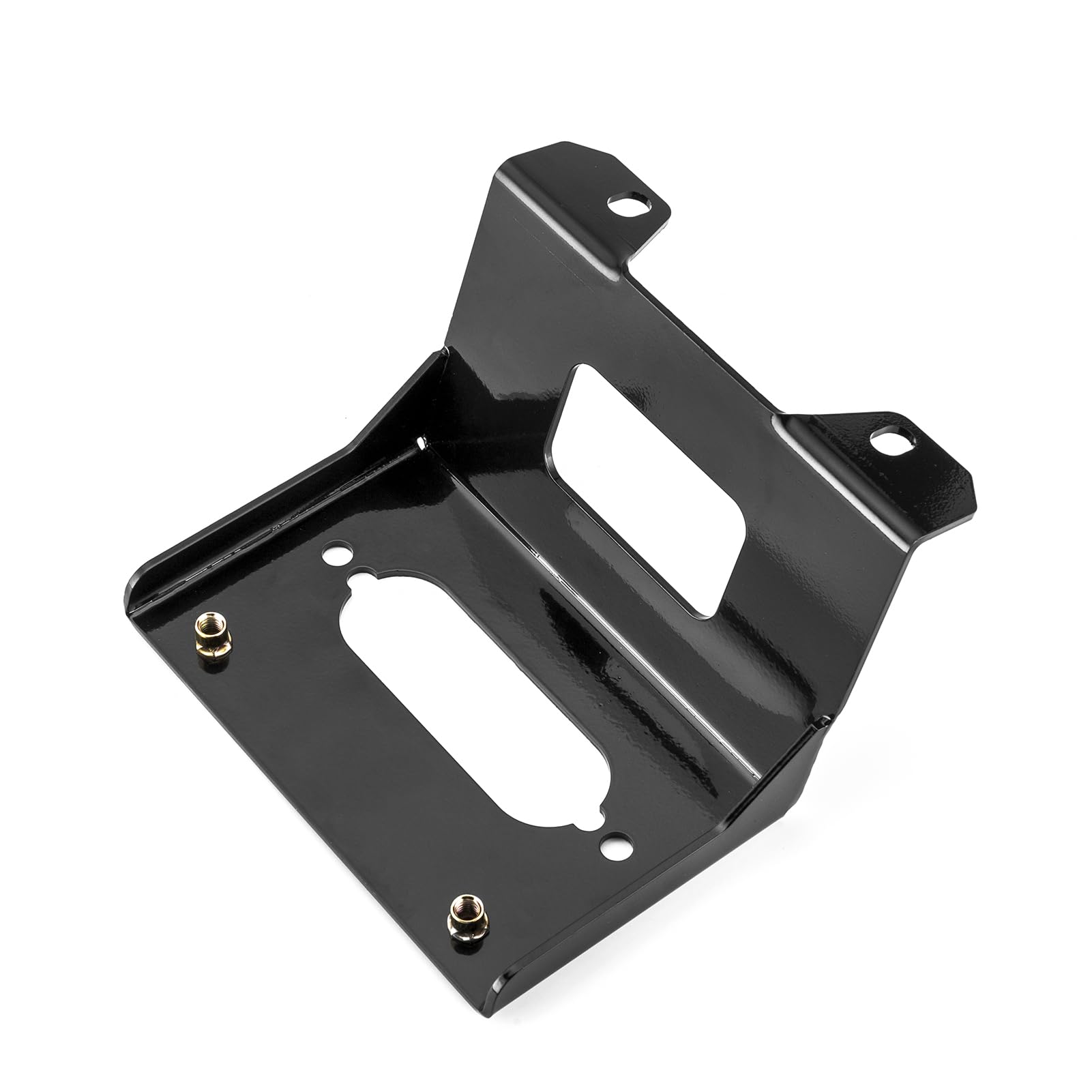 WeiSen Winch Mounting Bracket Plate Kit for Polaris RZR PRO XP 2 & 4 (2020-2025 Models) - Heavy Duty Off-Road Accessory for UTV Trail Riding & Mudding Adventures