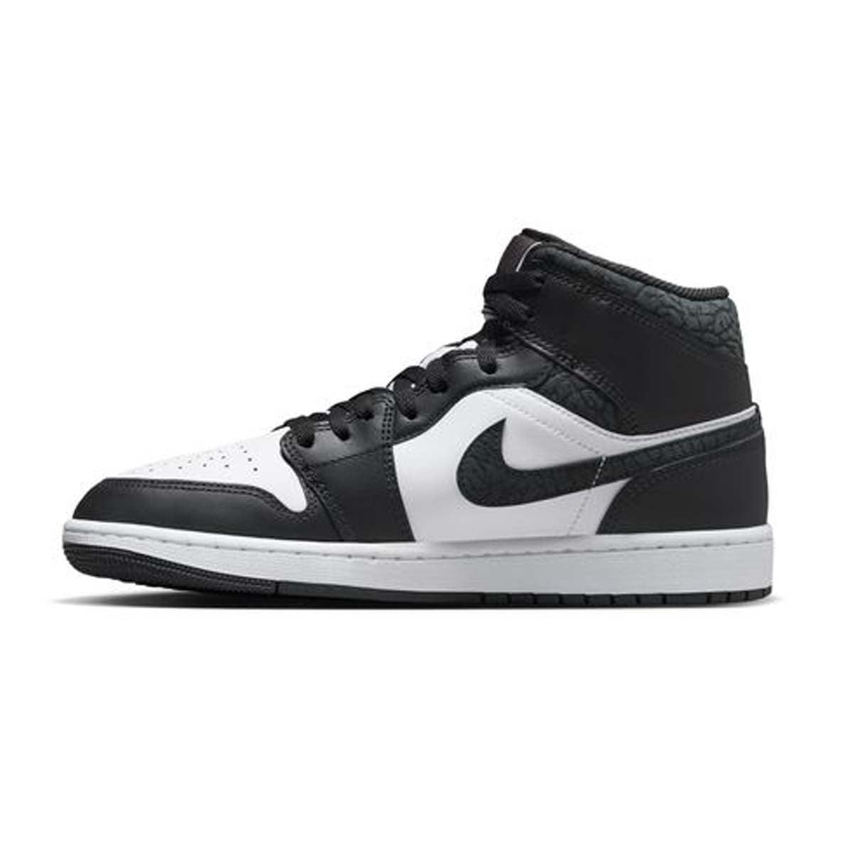 Air Jordan 1 Mid SE 'Panda Elephant' Men's Basketball Shoes - Stylish Sneakers for Casual Wear, Street Fashion & Sports