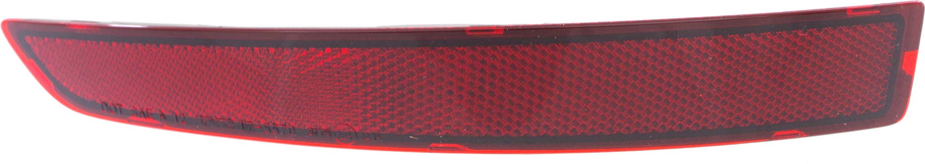 Garage-Pro Left Side Rear Bumper Reflector for 2015-2018 Volkswagen Jetta GLI - OEM Replacement Part for Improved Night Visibility & Safety (Perfect for Parking Lots, Low Light Conditions & Highway Driving)