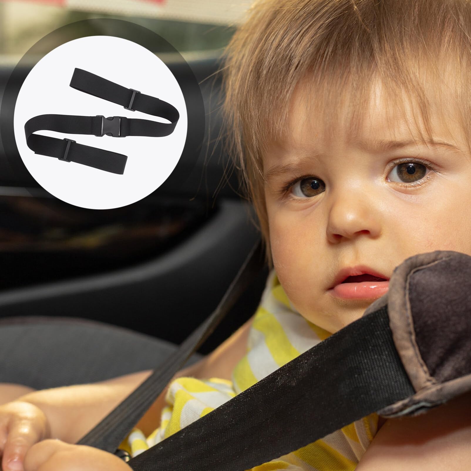NUOBESTY 3-Pack Adjustable Baby High Chair Safety Straps - Secure Harness for Dining Chairs, Travel & Home Use - Perfect for Restaurants, Airplanes & Toddler Mealtime Safety
