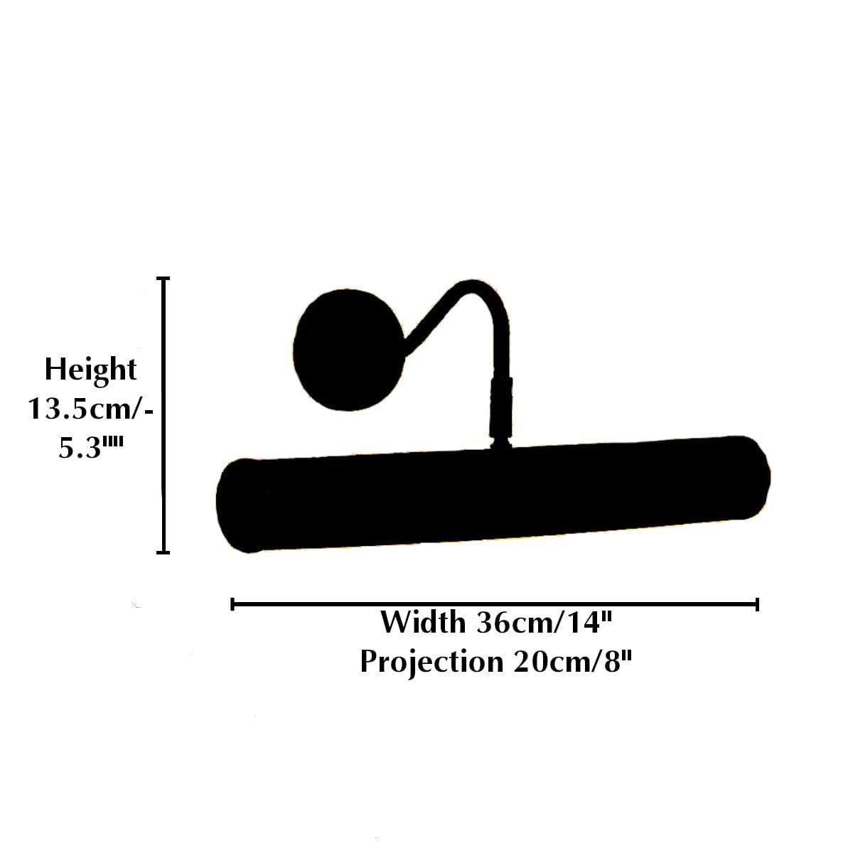 Elstead Black 2-Light Picture Light - Wall Mounted Art Lighting for Paintings & Photos (Damaged Box) - Perfect for Galleries, Living Rooms & Home Decor