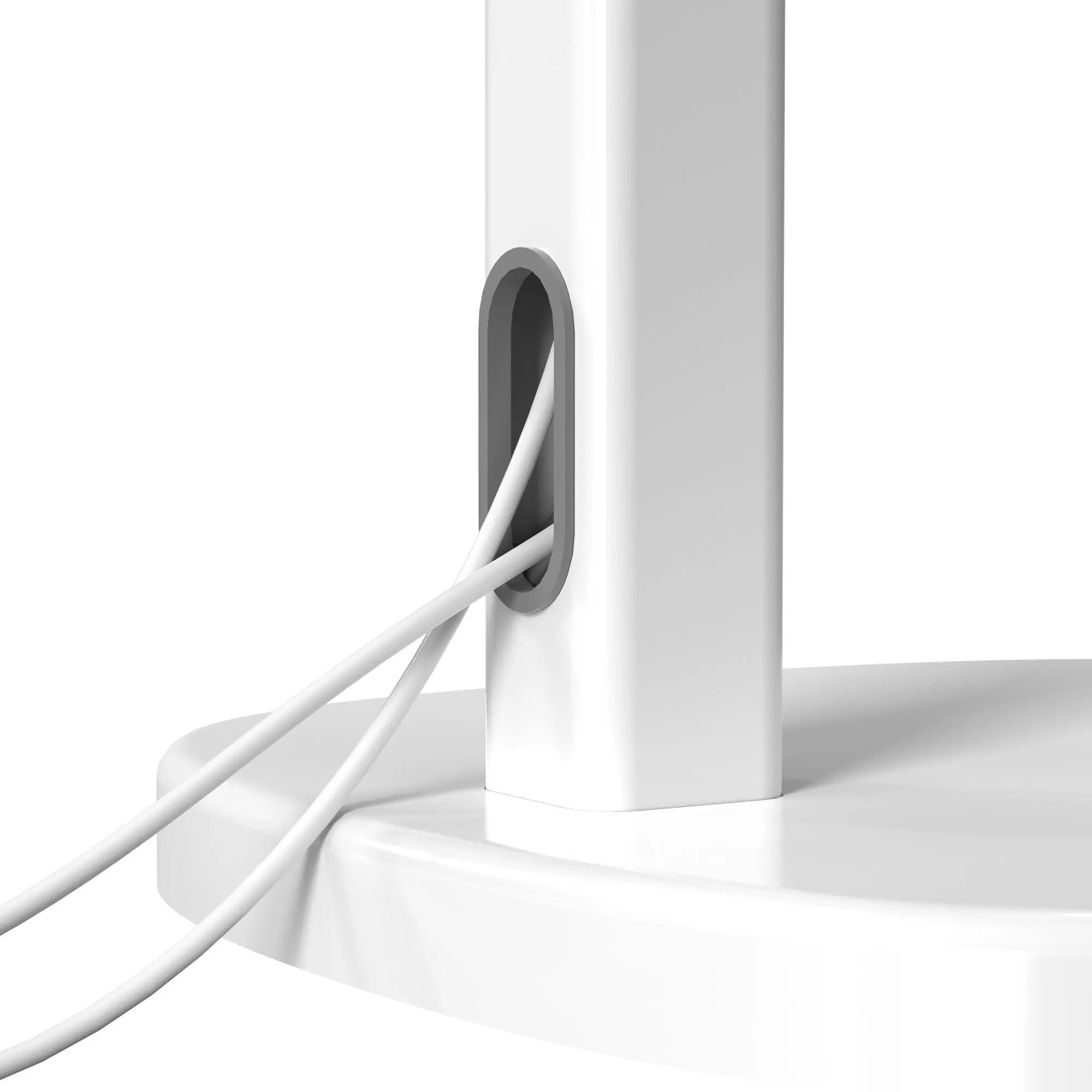 Adjustable Mobile Rolling Spring Floor Stand with Universal Security Enclosure - Perfect for Trade Shows, Retail Displays & Event Presentations