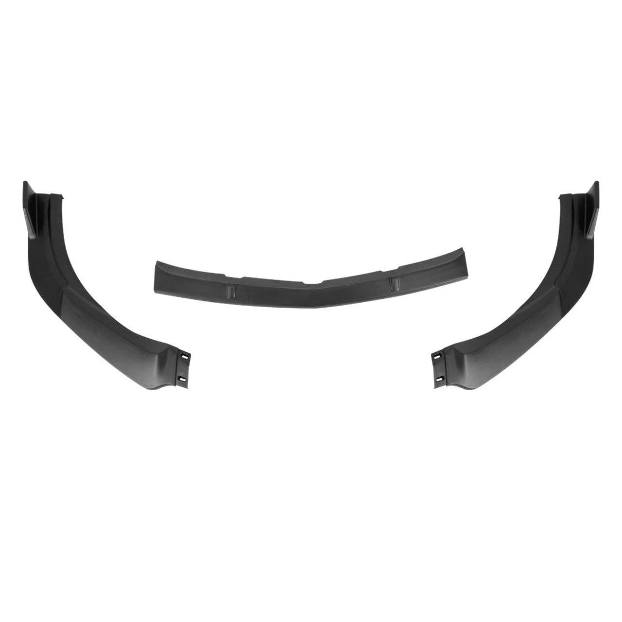 2009-2011 Mazda 3 Sedan 4-Door 3-Piece Front Lip Spoiler - Glossy Black - Enhance Style & Aerodynamics for Street & Track Performance