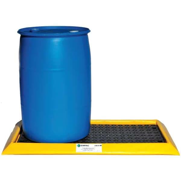2 Drum Spill Containment Pallet - Heavy Duty Leak Proof Secondary Containment for Oil, Chemicals & Hazmat - Ideal for Warehouses, Garages & Industrial Use